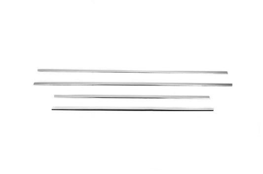 Lower moldings windows (4 pcs., Stainless steel) for Hyundai I-20 2012-2014 - Reelken Auto