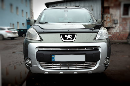 Lining on the grille (2., stainless steel.) for Peugeot Partner Tepee 2008-2018 - image 1