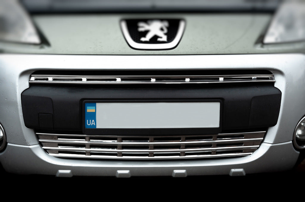 Chrome Grille Covers (2 pcs, Stainless Steel) for Citroen Berlingo 2008-2018 - image 2