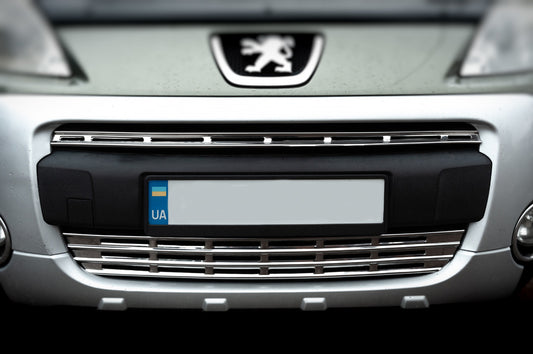 Chrome Grille Covers (2 pcs, Stainless Steel) for Citroen Berlingo 2008-2018 - image 2