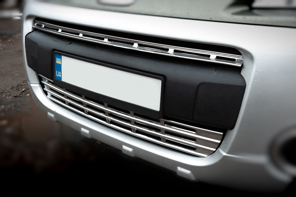 Chrome Grille Covers (2 pcs, Stainless Steel) for Citroen Berlingo 2008-2018 - image 3