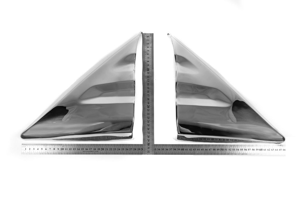 Mirror Covers Carmos (2 pcs, Stainless Steel) for Ford Transit 2014- - image 4