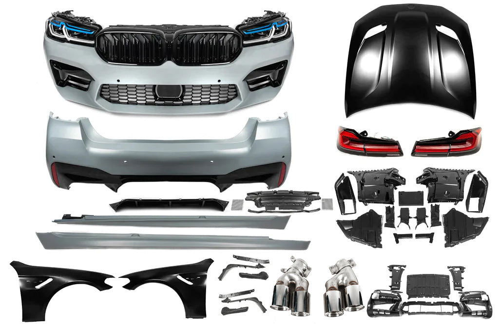 Facelift kit with hood and fenders (to M5 Competition 2021) for BMW 5 Series G30/G31 2017-2023 - image 3
