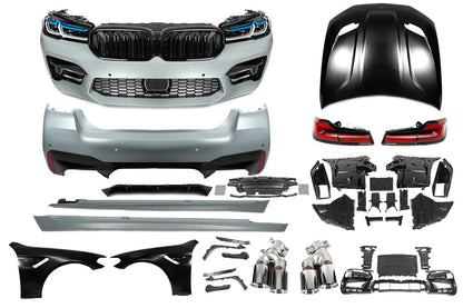 Facelift kit with hood and fenders (to M5 Competition 2021) for BMW 5 Series G30/G31 2017-2023 - image 3