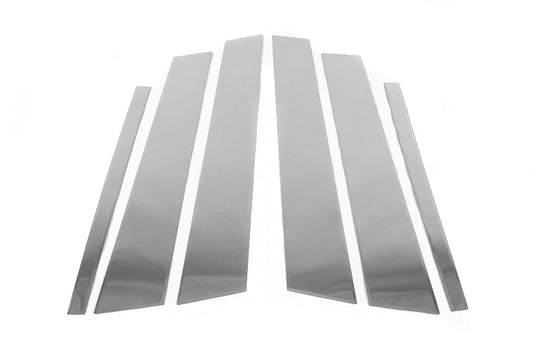 Overlays on the door posts (6 pcs., stainless steel) for Volkswagen Golf 6 - image 1