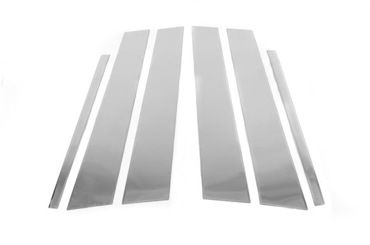 Overlays on the door posts (6 pcs., stainless steel) for Volkswagen Golf 5 - image 1