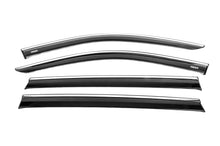 Window deflectors with chrome trim (4 pcs, Niken) for Skywell ET5/Skyworth EV6 2021- - image 2