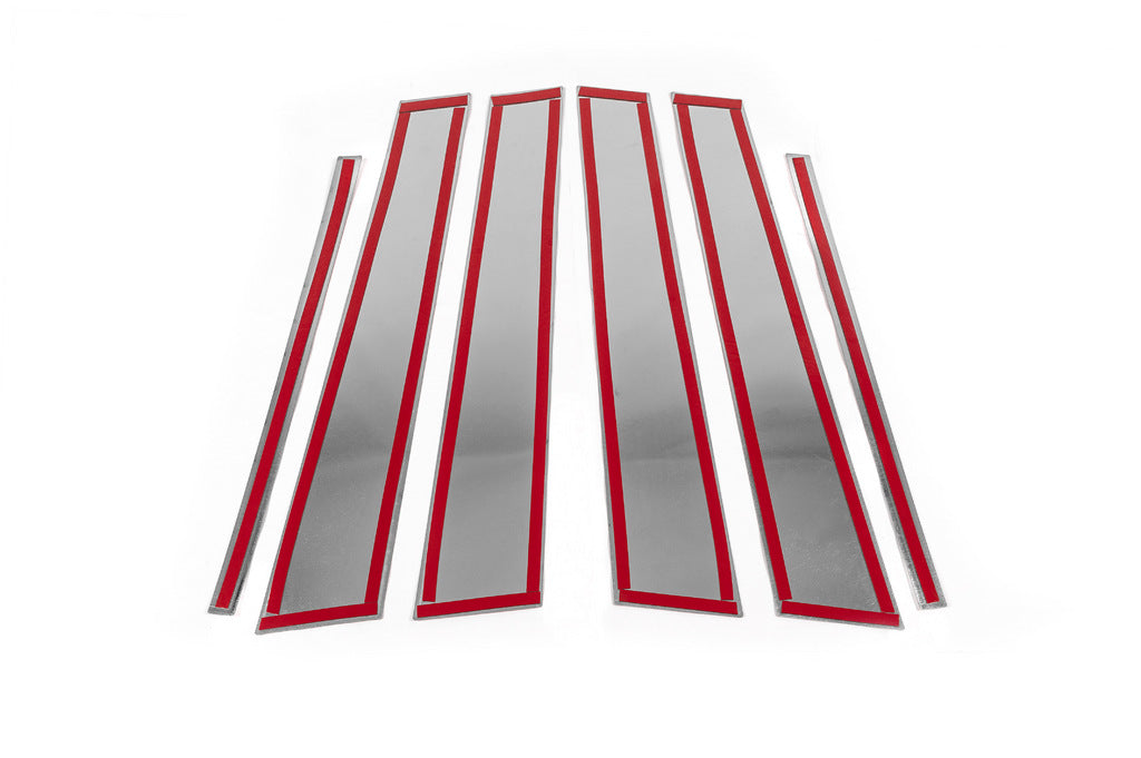 Overlays on the door posts (6 pcs., stainless steel) for Volkswagen Golf 5 - image 3