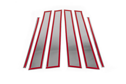 Overlays on the door posts (6 pcs., stainless steel) for Volkswagen Golf 5 - image 3