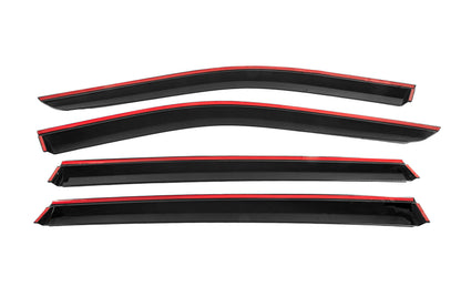 Window deflectors with chrome trim (4 pcs, Niken) for Skywell ET5/Skyworth EV6 2021- - image 4