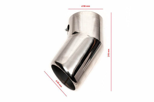 Silencer attachment (stainless) for Toyota Land Cruiser 200 - Reelken Auto