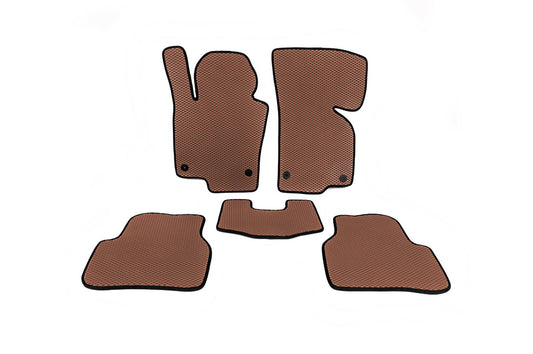 EVA Floor Mats (Brown) for Volkswagen Passat СС 2008-2017 - image 1