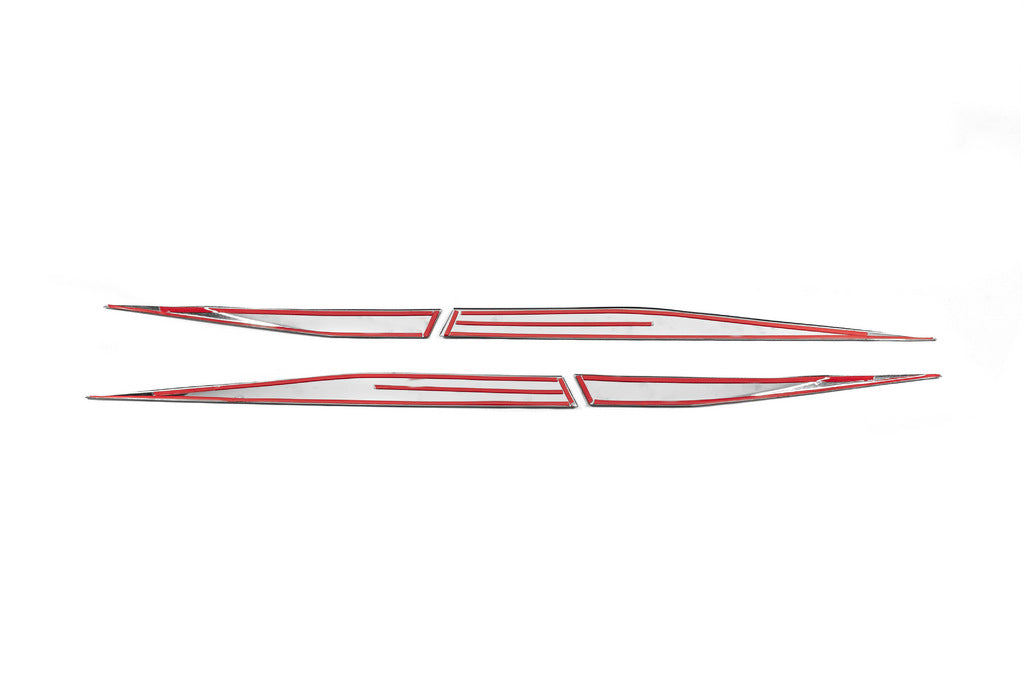Door moldings (4 pcs., stainless steel) for Peugeot 408 2022↗ year - image 3