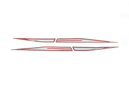 Door moldings (4 pcs., stainless steel) for Peugeot 408 2022↗ year - image 3