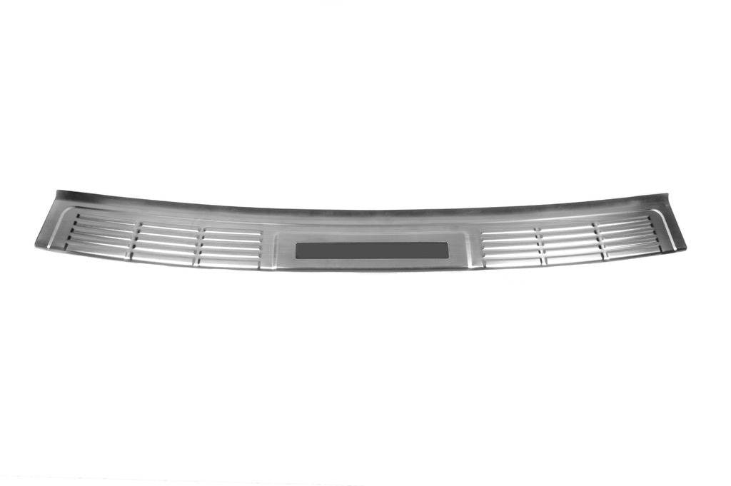 Cover on the rear bumper 2016-2021 (stainless steel) for Toyota Land Cruiser 200 - Reelken Auto