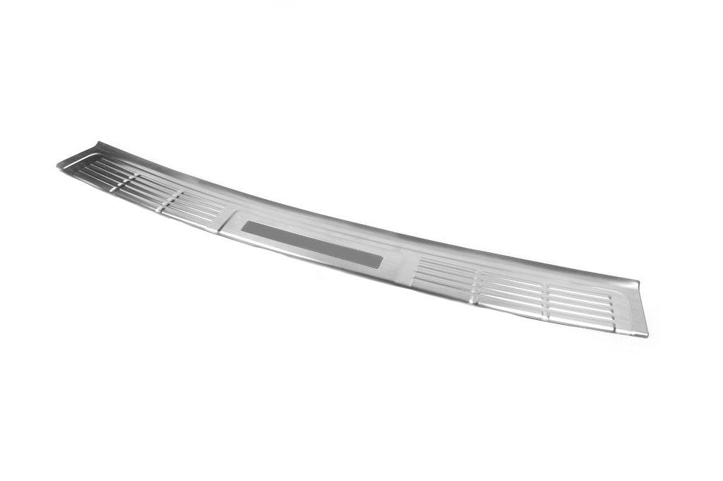 Cover on the rear bumper 2016-2021 (stainless steel) for Toyota Land Cruiser 200 - Reelken Auto