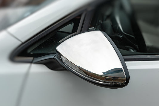 Mirror Covers (2 pcs, Stainless Steel) for Volkswagen Golf 7/E-Golf 2012-2020 - image 2