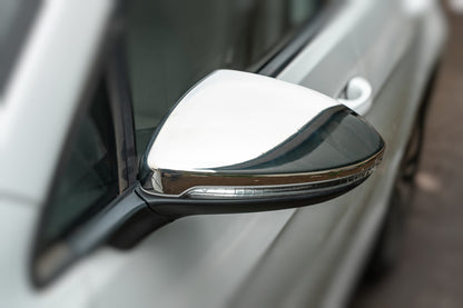 Mirror Covers (2 pcs, Stainless Steel) for Volkswagen Golf 7/E-Golf 2012-2020 - image 1