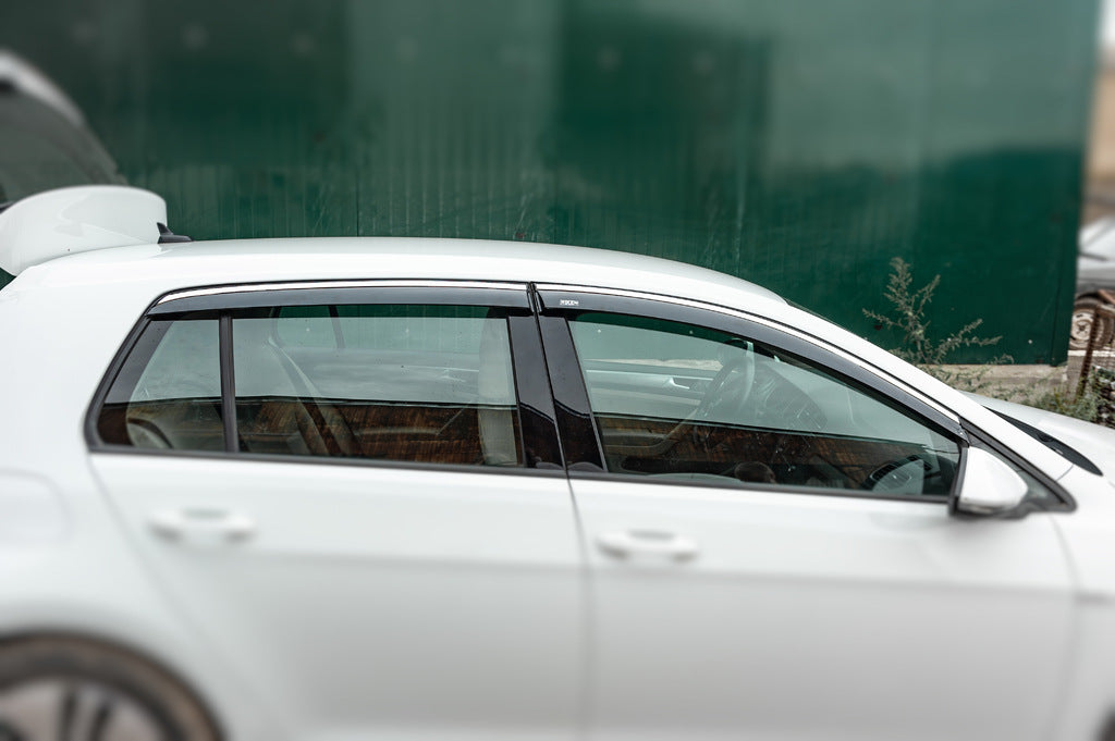 Window Deflectors with Chrome Trim HB (4 pcs, Niken) for Volkswagen Golf 7/E-Golf 2012-2020 - image 3