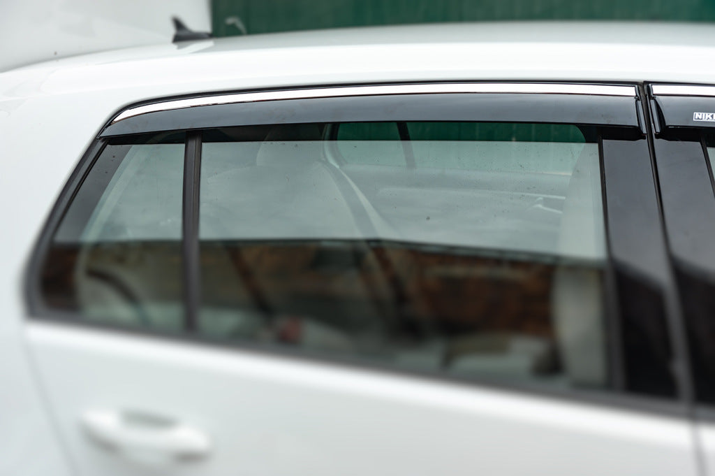 Window Deflectors with Chrome Trim HB (4 pcs, Niken) for Volkswagen Golf 7/E-Golf 2012-2020 - image 4