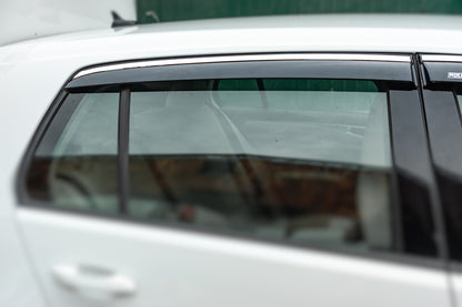 Window Deflectors with Chrome Trim HB (4 pcs, Niken) for Volkswagen Golf 7/E-Golf 2012-2020 - image 4