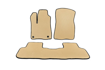 EVA Floor Mats (2 Rows, Beige) for Toyota Highlander 2013-2019 - image 1