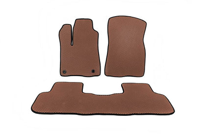 EVA mats (2 rows, Brown) for Toyota Highlander 2013-2019 - Reelken Auto