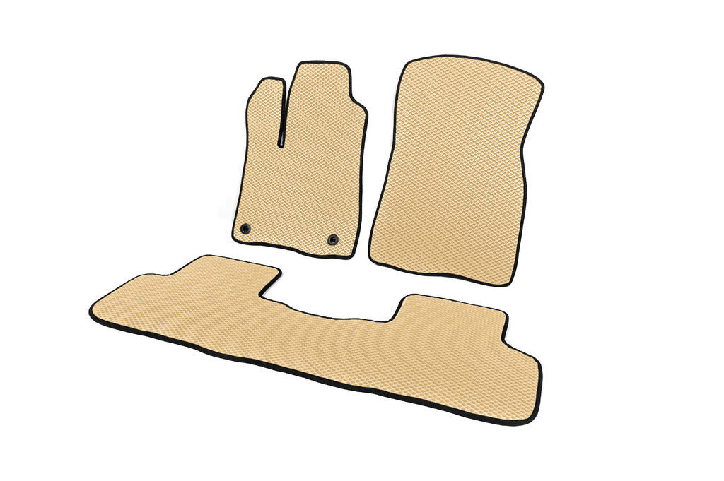EVA Floor Mats (2 Rows, Beige) for Toyota Highlander 2013-2019 - image 2