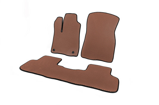 EVA Floor Mats (2 Rows, Brown) for Toyota Highlander 2013-2019 - image 2