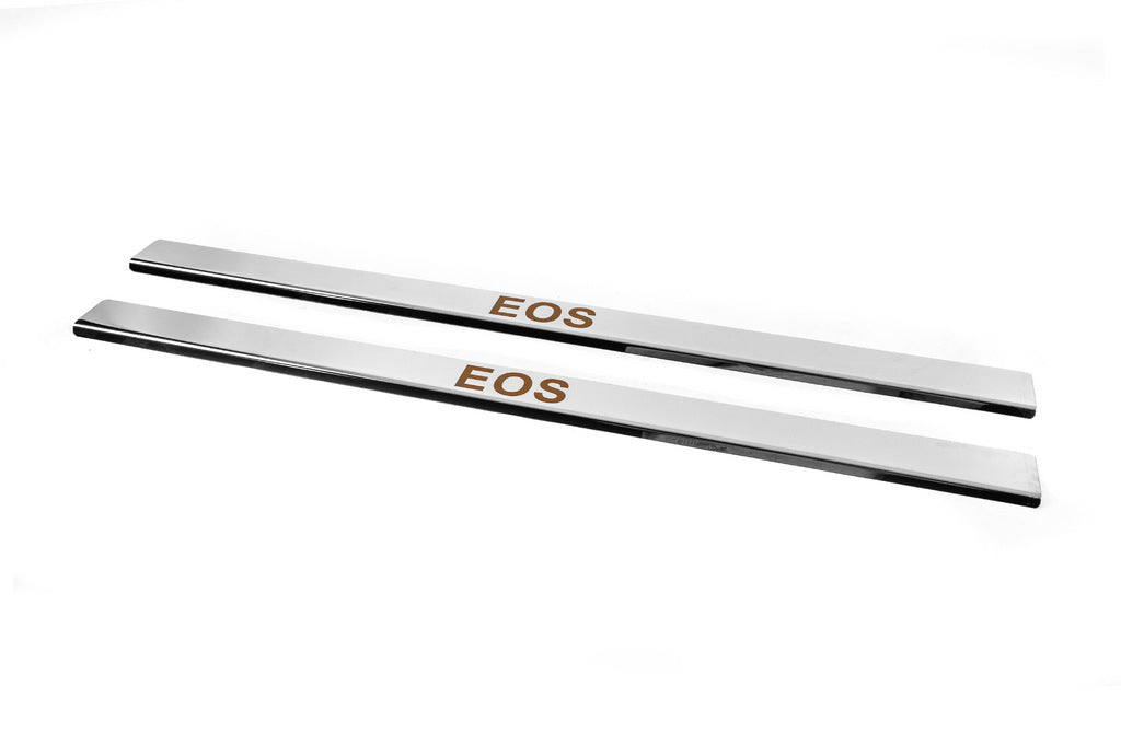 Carmos threshold cover (2 pcs, stainless steel)  for Volkswagen EOS 2011-2016 - image 2