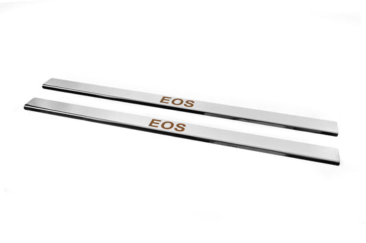 Carmos threshold cover (2 pcs, stainless steel)  for Volkswagen EOS 2011-2016 - image 2