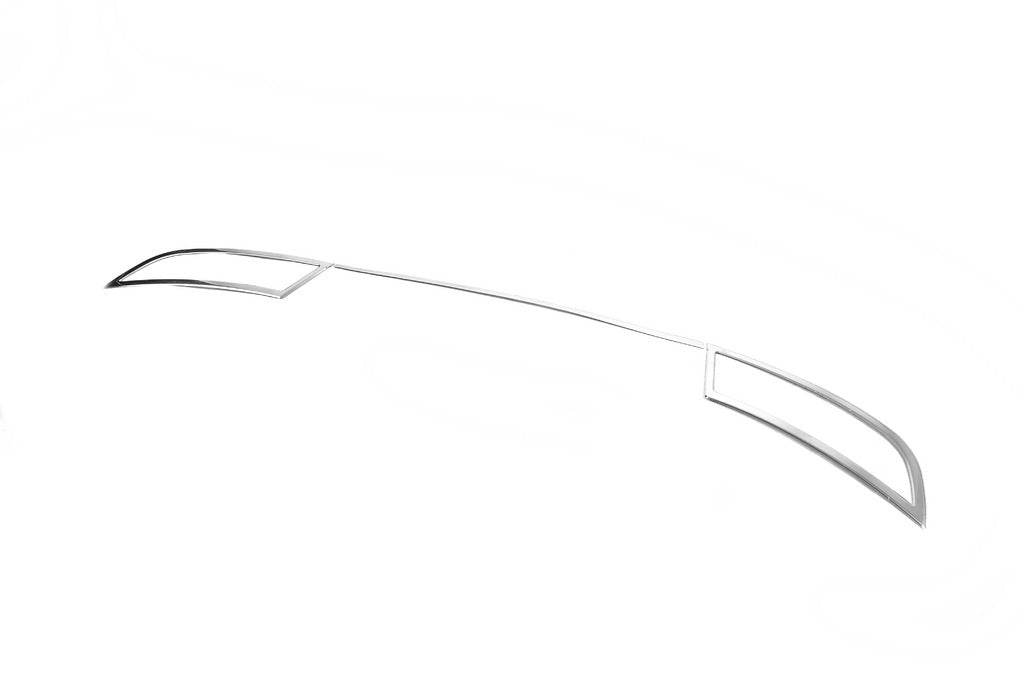 Covers on the end of the Carmos bumper (3 pcs., stainless steel) for Skoda Superb 2015-2024 - Reelken Auto