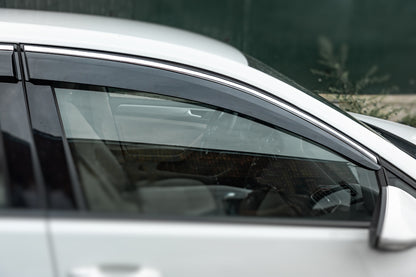 Window Deflectors with Chrome Trim HB (4 pcs, Sunplex Chrome) for Volkswagen Golf 7/E-Golf 2012-2020 - image 4