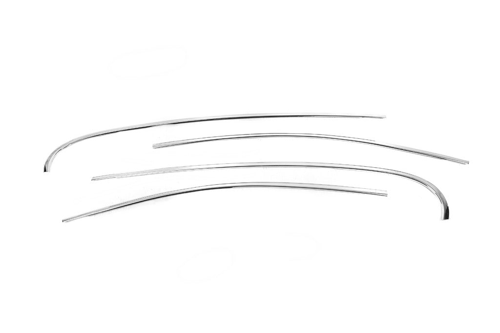 Upper window trim stainless steel (4 pcs) for Renault Fluence 2009-2016 - image 2