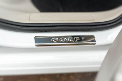 Door sills OmsaLine V2 (4 pcs, stainless steel) for Volkswagen Golf 7/E-Golf - Reelken Auto