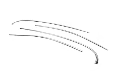 Upper window trim stainless steel (4 pcs) for Renault Fluence 2009-2016 - image 3