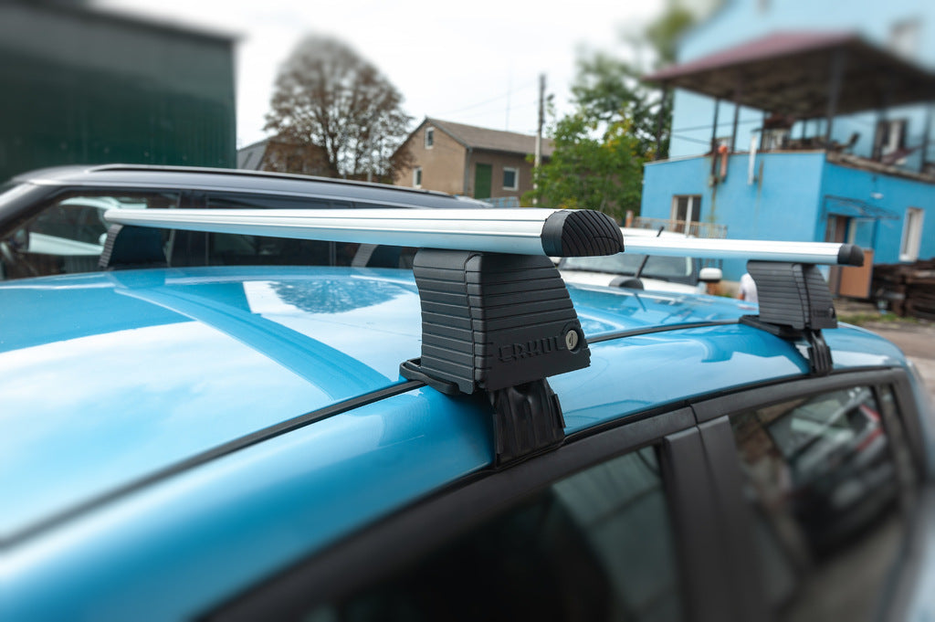 Roof rack for smooth roof (chrome, pair) for Nissan Leaf 2010-2017 - image 2