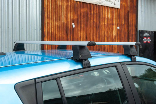 Car carrier for a smooth roof (chrome, pair) for Nissan Leaf 2010-2017 - Reelken Auto