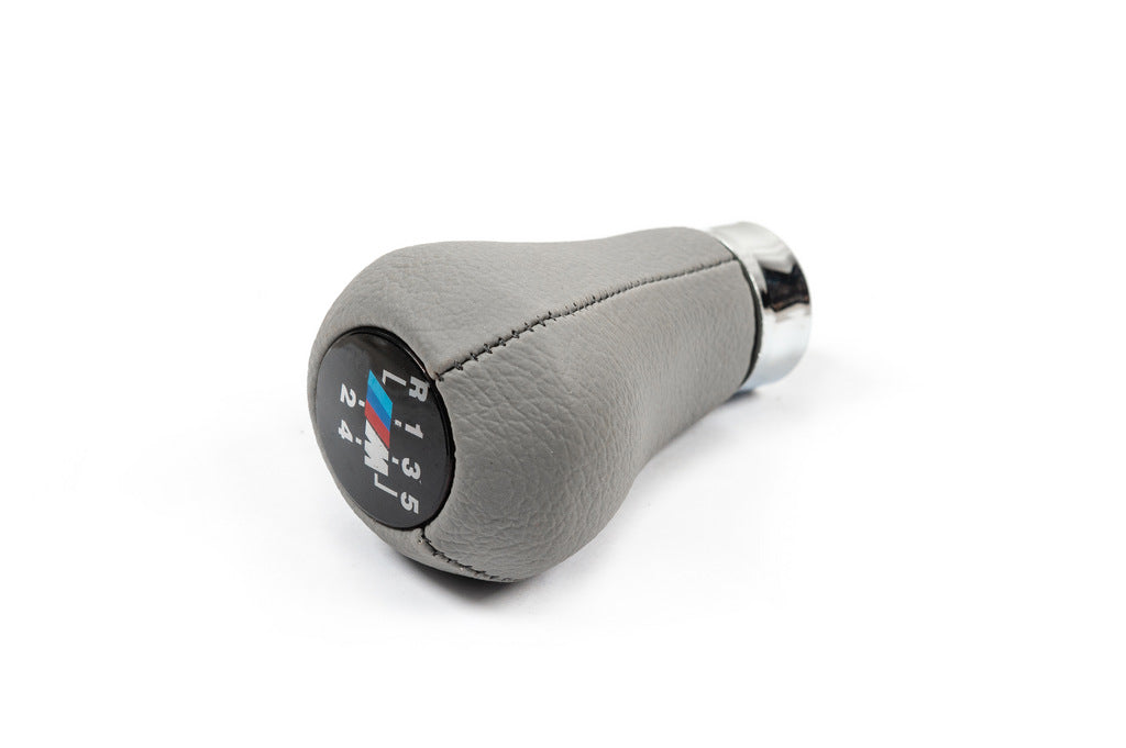 Gear Shift Knob OEM (leatherette, smooth gray) for BMW 5 Series E34 1988-1995 - image 1