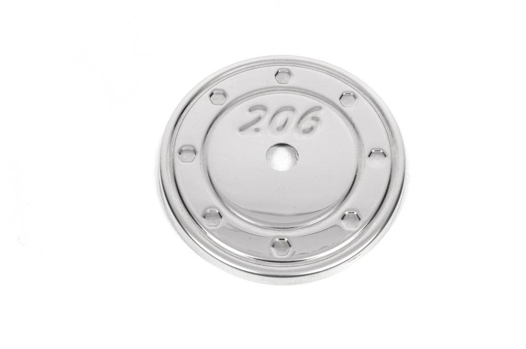 Strap on the gas tank hatch (stainless steel). for Peugeot 206 - Reelken Auto