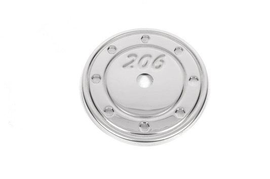Strap on the gas tank hatch (stainless steel). for Peugeot 206 - Reelken Auto