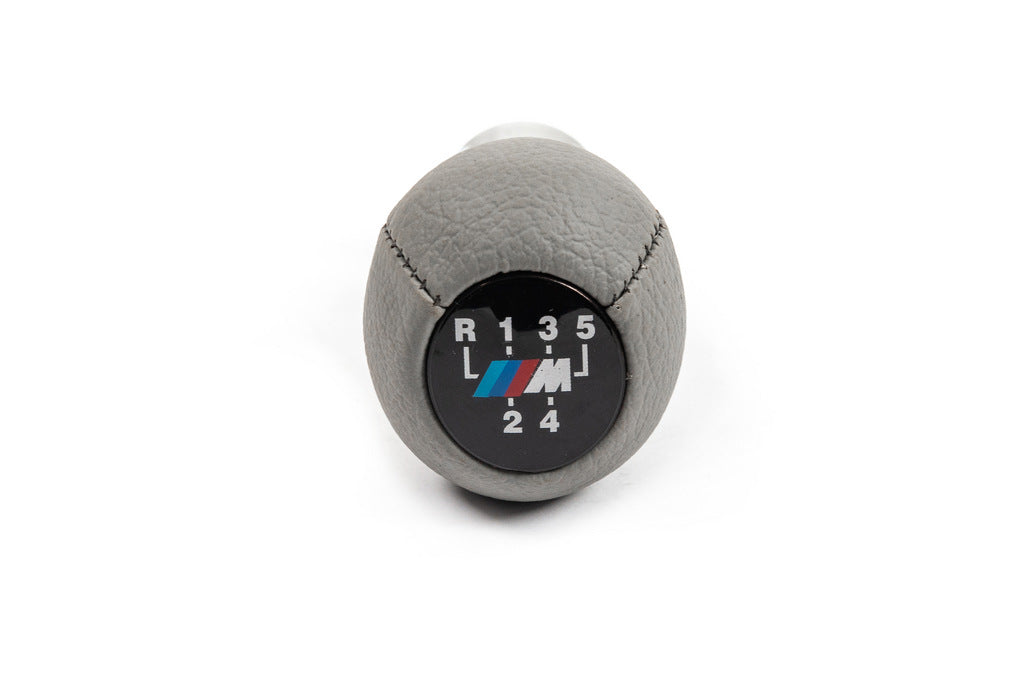 Gear Shift Knob OEM (leatherette, smooth gray) for BMW 5 Series E34 1988-1995 - image 4