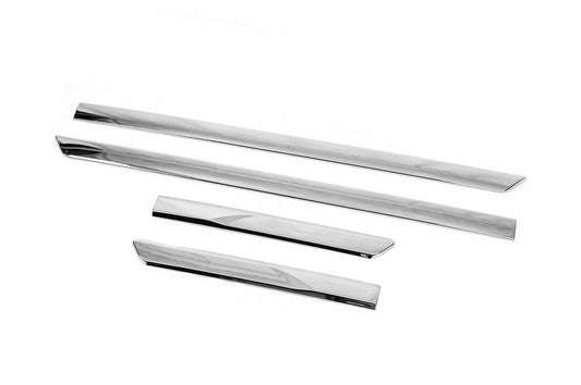 Chrome door moldings (4 pcs) for Toyota Land Cruiser 300 - Reelken Auto