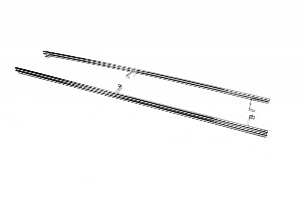 Side Double Pipes (2 pcs, Stainless Steel) for Nissan Qashqai 2010-2014 - image 5