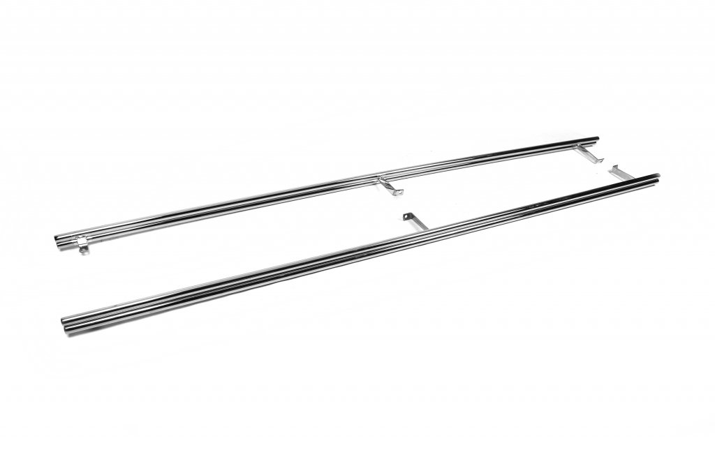 Side Double Pipes (2 pcs, Stainless Steel) for Nissan Qashqai 2010-2014 - image 6