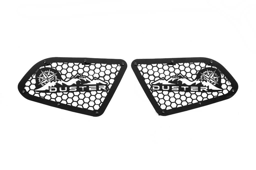 Covers for the rear windows EuroCap (2 pcs., metal) for Dacia Duster 2018-2024 - Reelken Auto