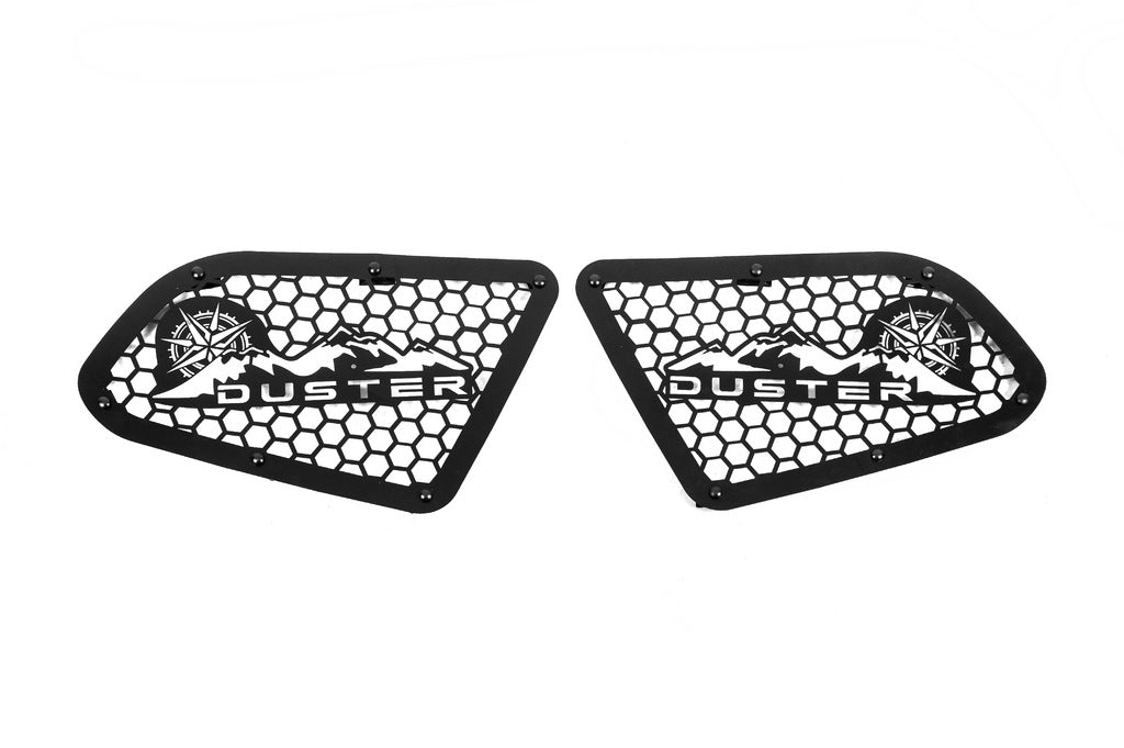 Rear window covers EuroCap (2 pcs, metal) for Dacia Duster 2018-2024 - image 1