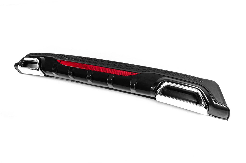 Universal Rear Diffuser DPT AMG Style V-3 (ABS) (Gloss Black) - image 2