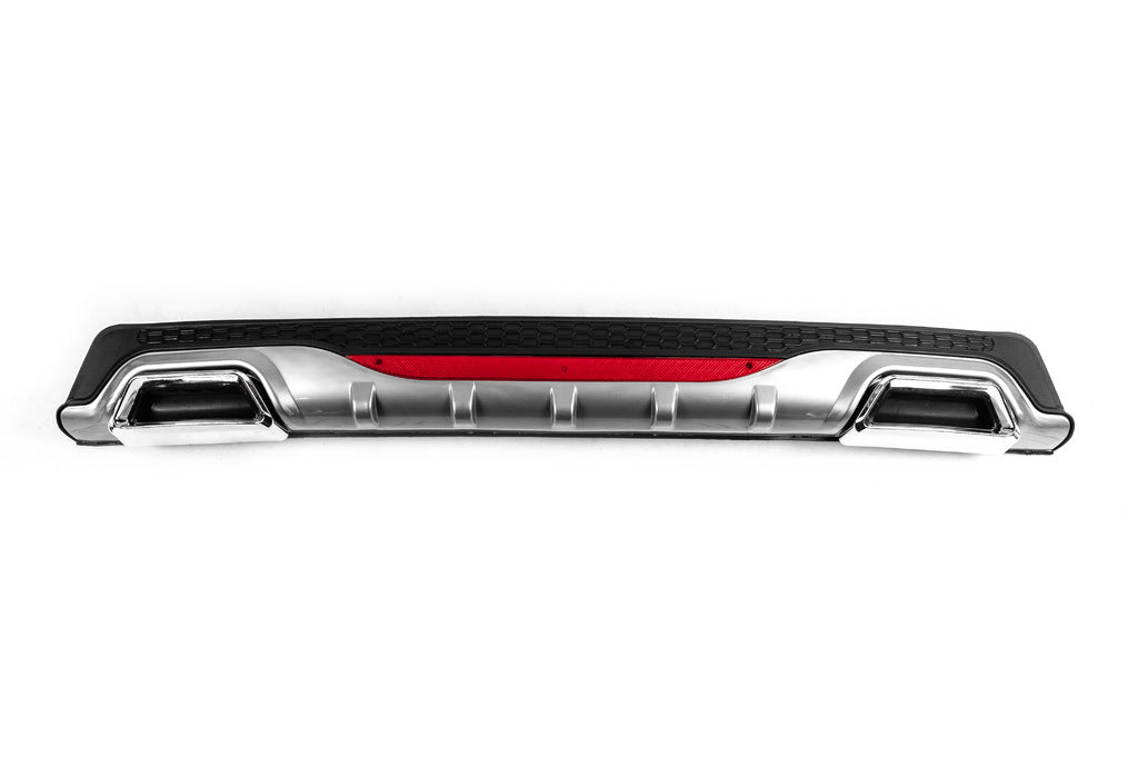 Universal Rear Diffuser DPT AMG Style V-4 (ABS) (Grey+Black Gloss) - image 1