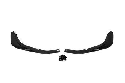 Flap pads on the front bumper (2 pcs, black) for Honda Civic Sedan X 2016-2021 - Reelken Auto